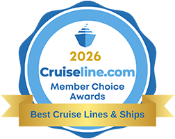 2026 Cruiseline.com Member Choice Awards badge for Best Cruise Lines & Ships, awarded to American Cruise Lines