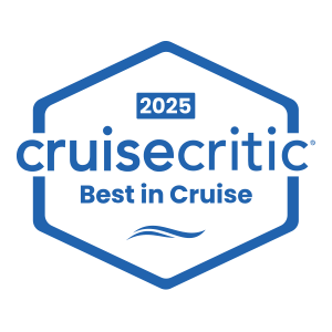 American Cruise Lines 2025 Cruisers' Choice Award badge.