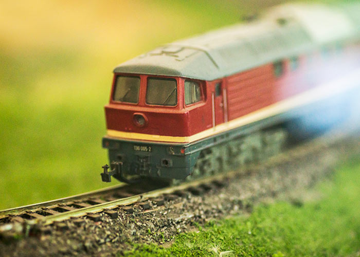 Model train display at the Paducah Railroad Museum cruise excursion, highlighting the history of American railroads and vintage rail equipment.