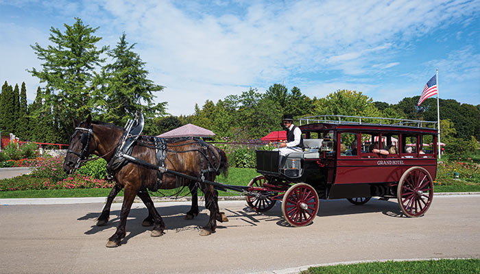 Mackinac Island Carriage Ride Available on American Great Lakes Cruise
