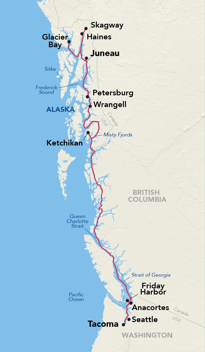 Alaska Inside Passage from Juneau to Tacoma | 16 Days, image size:700x1200