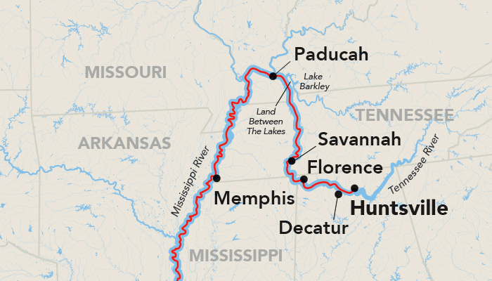 Mississippi & Tennessee Rivers Cruise