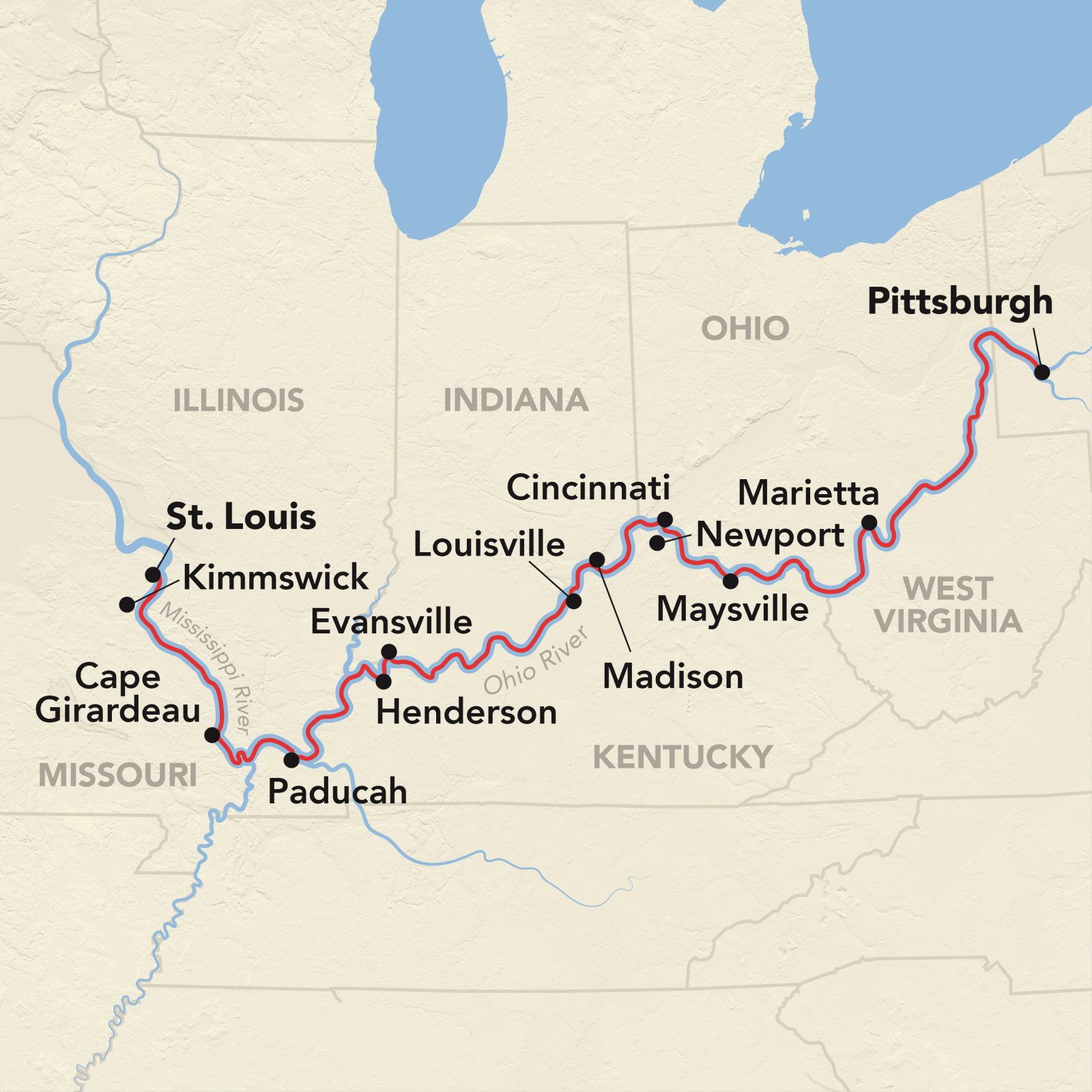 Itinerary Overview Map
