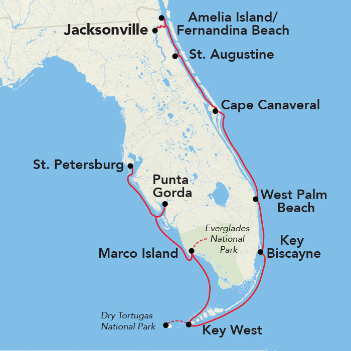 Itinerary Overview Map