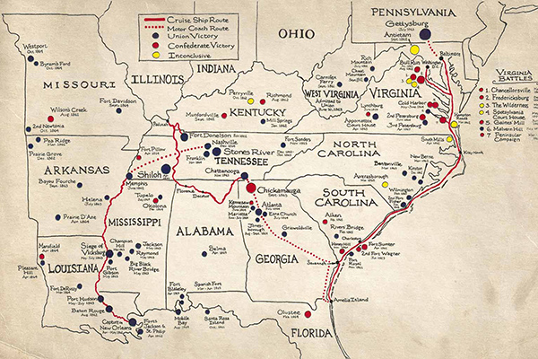 American Cruise Lines Introduces an Epic New U.S. River Cruise A 35-Day Civil War Battlefields Cruise